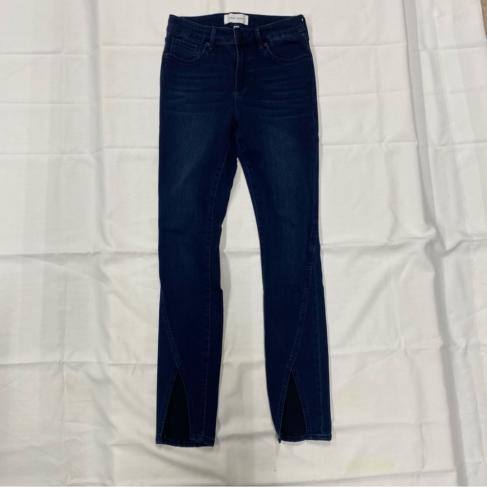 Dear John High-Rise Dark Blue Split-Hem Jeans Size 27